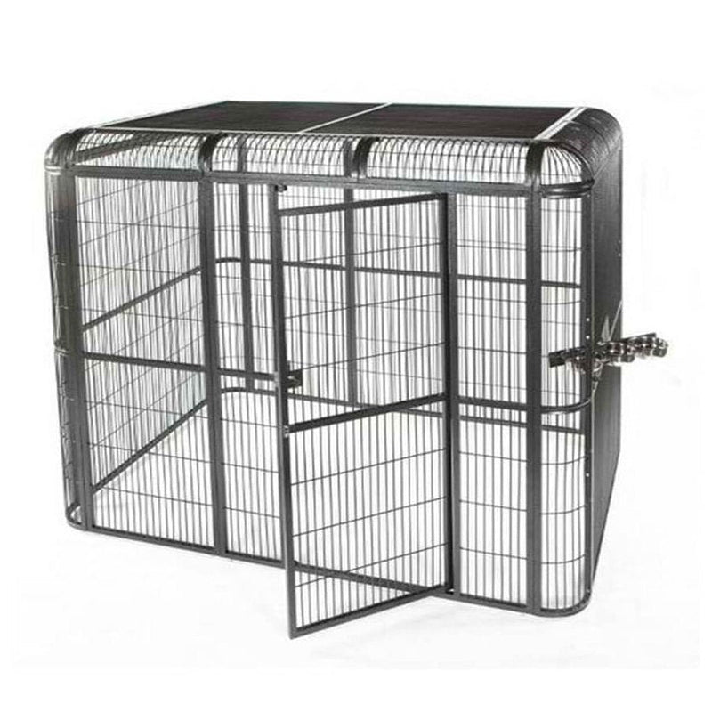 A&E 86" X 62" Black Walk-In Aviary - WI8662 Black